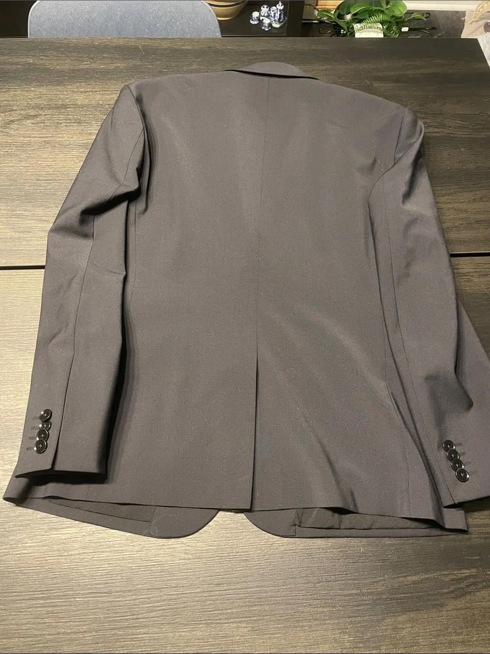 Express Men's Dark Gray Two-Button Sport Coat